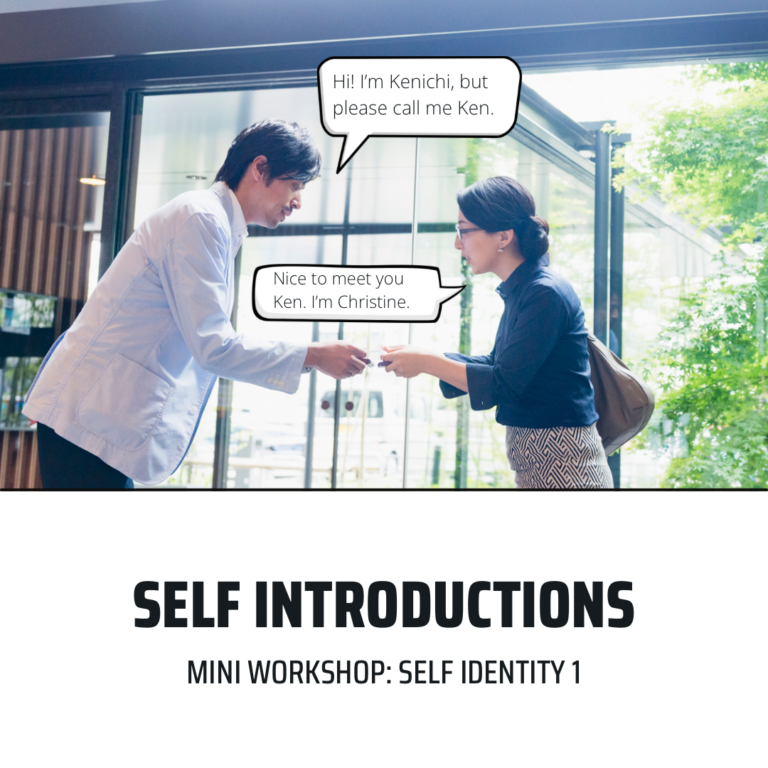 Mini Workshop: Self Identity 1